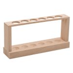 GRADILLA PARA TUBOS DE 22MM CON 6 LUGARES DE MADERA EISCO