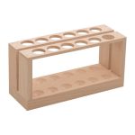 GRADILLA PARA TUBOS DE 22MM CON 12 LUGARES DE MADERA EISCO