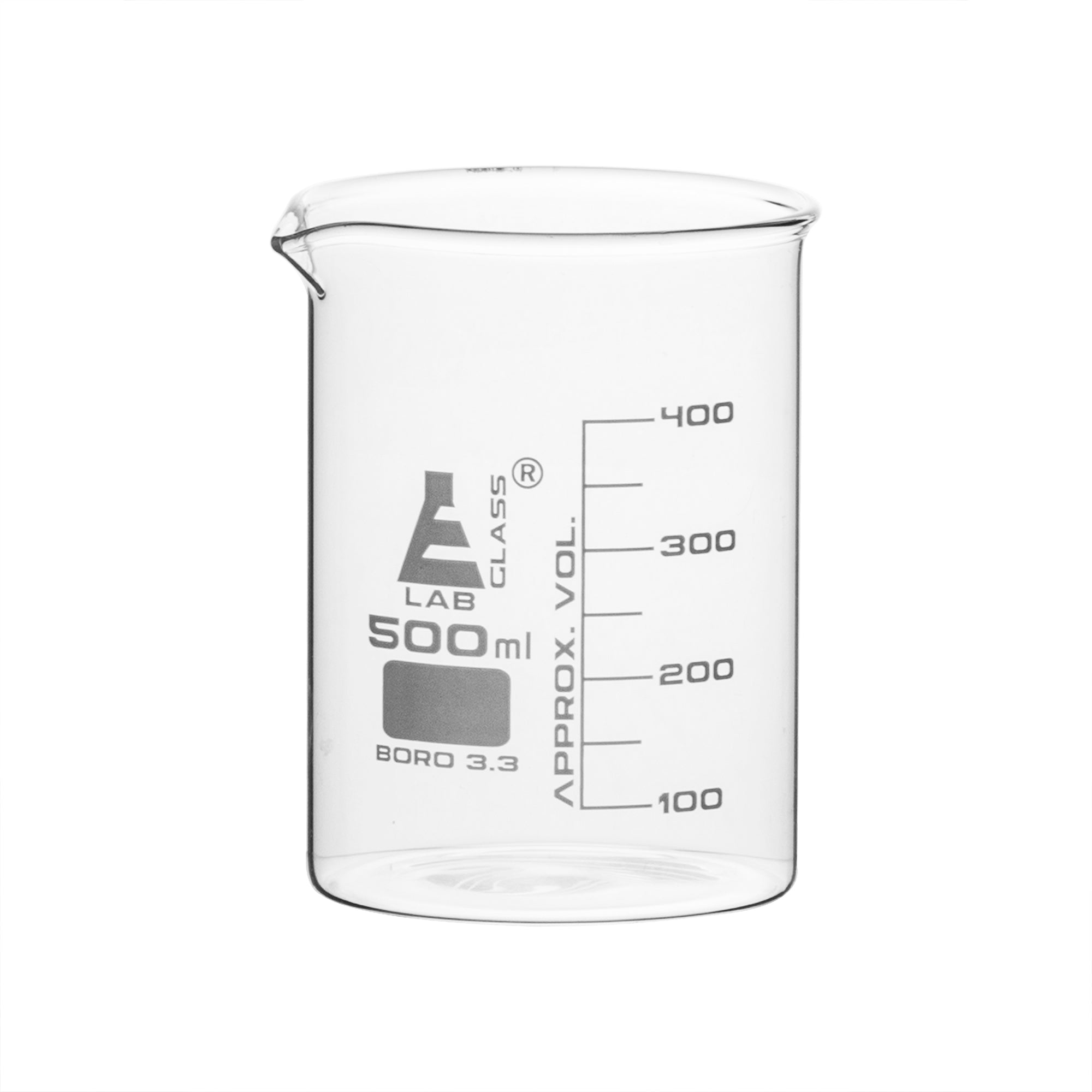 VASO DE PRECIPITADO 500ML FORMA BAJA DE VIDRIO BOROSILICATO EISCO