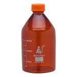 FRASCO PARA LABORATORIO 2000ML DE VIDRIO BOROSILICATO ÁMBAR, GRADUADA, CON TAPAROSCA EISCO