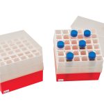 CAJA PARA TUBOS DE CENTRIFUGA 50ML CON 16 LUGARES DE PLASTICO AUTOCLAVABLE EISCO