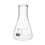 MATRAZ ERLENMEYER 25ML BOCA ANGOSTA VIDRIO BOROSILICATO EISCO