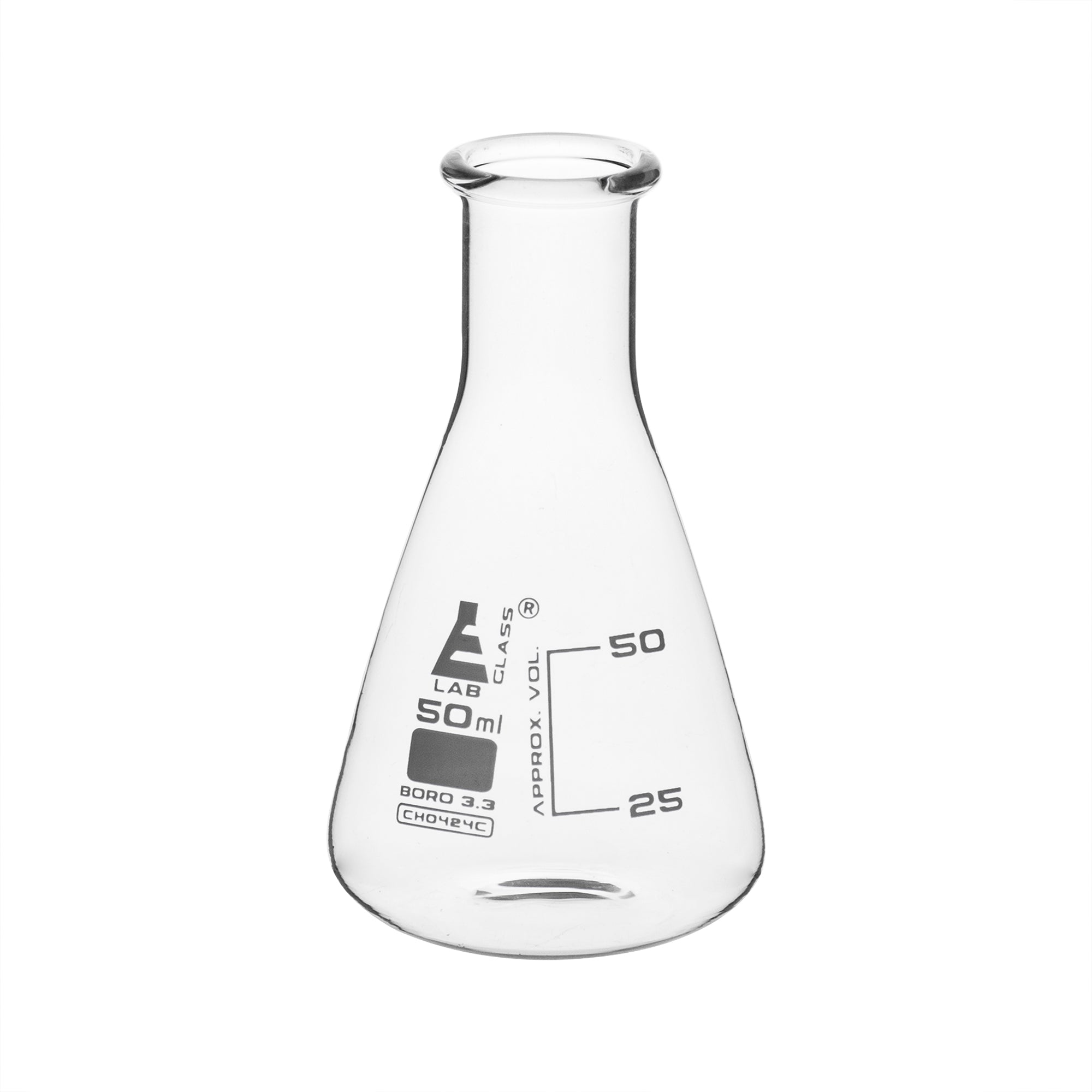 MATRAZ ERLENMEYER 50ML BOCA ANGOSTA VIDRIO BOROSILICATO EISCO