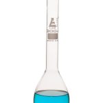 MATRAZ KJELDAHL 300ML DE VIDRIO BOROSILICATO, CUELLO LARGO, FONDO REDONDO JUNTA 24/29 EISCO