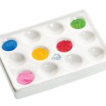 PLACA DE PORCELANA CON 12 CAVIDADES EISCO