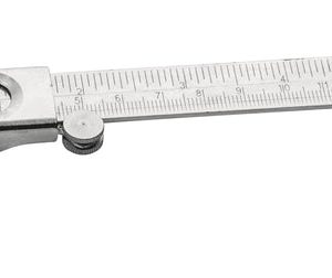 CALIBRADOR VERNIER DE ACERO CON ESCALA DUAL 12CM / 5″ CON SUBDIVISION 0.1MM / 1/16″ EISCO
