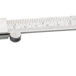CALIBRADOR VERNIER DE ACERO CON ESCALA DUAL 12CM / 5" CON SUBDIVISION 0.1MM / 1/16" EISCO