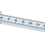 CALIBRADOR VERNIER DE PLÁSTICO CON ESCALA DUAL 12CM / 5" CON SUBDIVISION 0.1MM / 1/16" EISCO