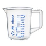 JARRA 1000ML POLIPROPILENO GRADUACIÓN AZUL EISCO