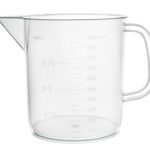 JARRA 1000ML POLIPROPILENO GRADUACIÓN RELIEVE, DISEÑO EURO EISCO