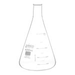 MATRAZ ERLENMEYER 4000ML BOCA ANGOSTA, ASTM, DOBLE ESCALA DE VIDRIO BOROSILICATO EISCO