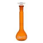 MATRAZ VOLUMÉTRICO (AFORADO) 20ML AMBAR, CLASE A, TAPÓN DE POLIPROPILENO EISCO