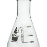 MATRAZ ERLENMEYER 200ML BOCA ANGOSTA VIDRIO BOROSILICATO EISCO