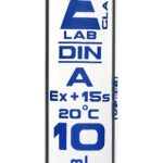 PIPETA VOLUMÉTRICA 10ML, CLASE A, GRADUACIÓN AZUL, CÓDIGO DE COLOR ROJO EISCO