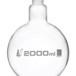 MATRAZ DE EBULLICIÓN 2000ML CUELLO ANGOSTO FONDO REDONDO JUNTA 29/32 EISCO