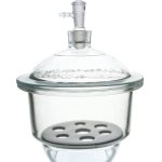 DESECADOR CON VACÍO DE 20CM DE VIDRIO BOROSILICATO CON TAPA EISCO