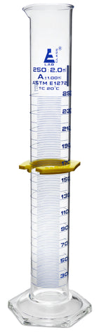 PROBETA DE VIDRIO 250ML CLASE A, ASTM, SERIALIZADA CON CERTIFICADO INDIVIDUAL EISCO