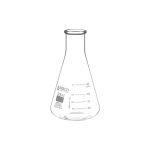 MATRAZ ERLENMEYER 125ML BOCA ANGOSTA, ASTM, DOBLE ESCALA DE VIDRIO BOROSILICATO EISCO