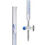 BURETA SCHELLBACH DE 100ML CON LLAVE DE VIDRIO CLASE B, GRADUACIÓN AZUL EISCO