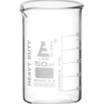 VASO DE PRECIPITADO REFORZADO 50ML DE VIDRIO BOROSILICATO, FORMA BAJA DE USO RUDO  EISCO