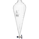 EMBUDO DE SEPARACIÓN 2000ML TIPO SQUIBB, TAPA Y LLAVE DE PLÁSTICO, CON GRADUACIÓN EISCO